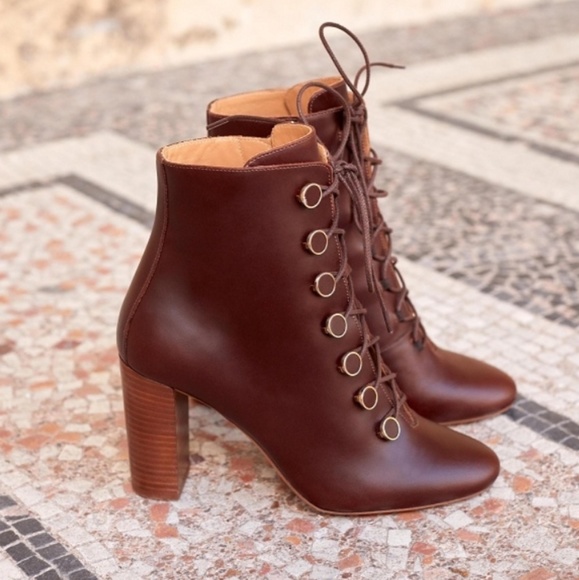 Sezane lace up boots Clearance